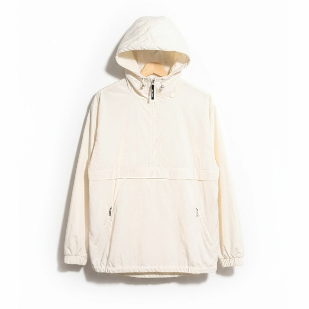 Nils Skiwear Ivory Hooded Anorak Jacket Size 6 Lightweight Windbreaker Casual - Picture 2 of 14